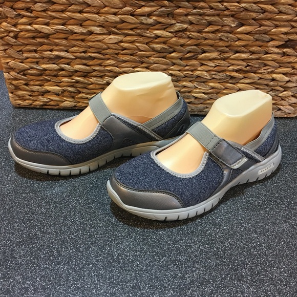 Propet Shoes Propet Ortholite Leona Blue Silver Walking
